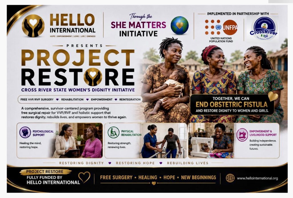 Project Restore programme flyer – She Matters Initiative