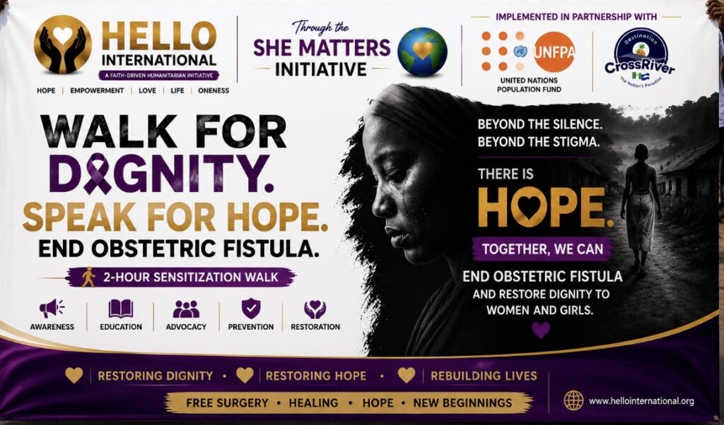 Walk for Dignity programme flyer – She Matters Initiative